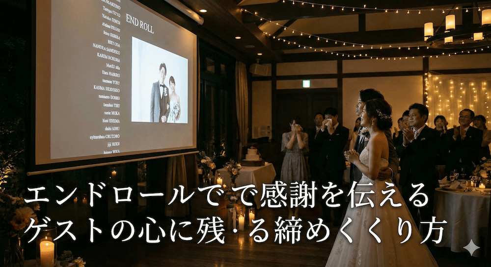 エンドロールで感謝を伝える｜ゲストの心に残る締めくくり方