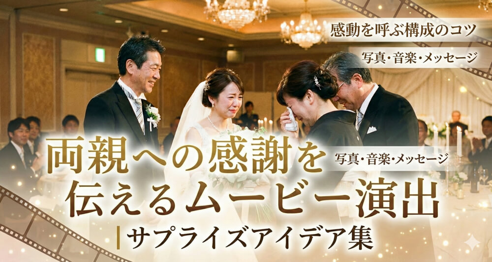 両親への感謝を伝えるムービー演出｜サプライズアイデア集