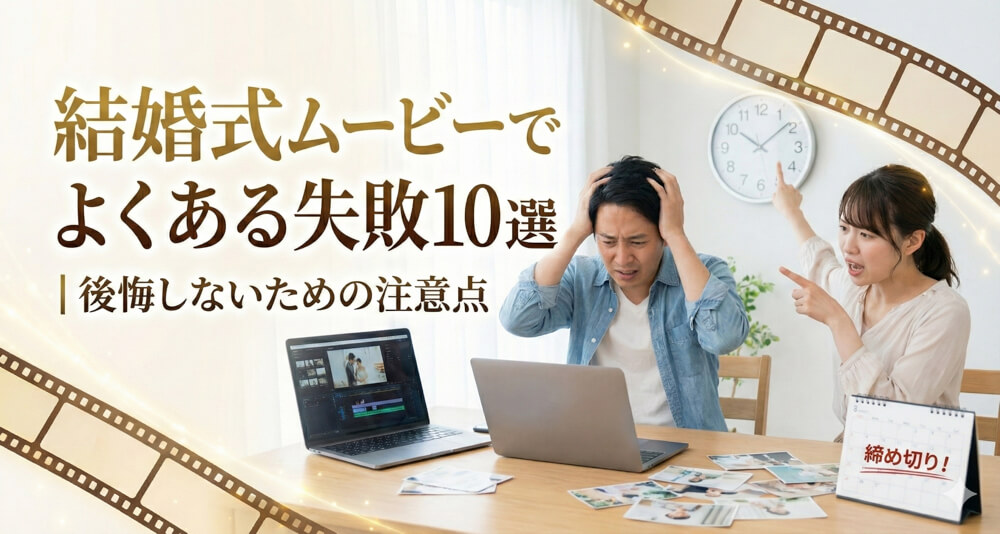結婚式ムービーでよくある失敗10選｜後悔しないための注意点