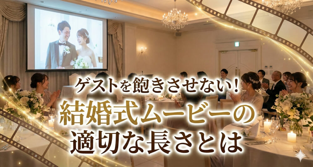 ゲストを飽きさせない！結婚式ムービーの適切な長さとは