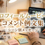 プロフィールムービーのコメント例文集｜シーン別メッセージ