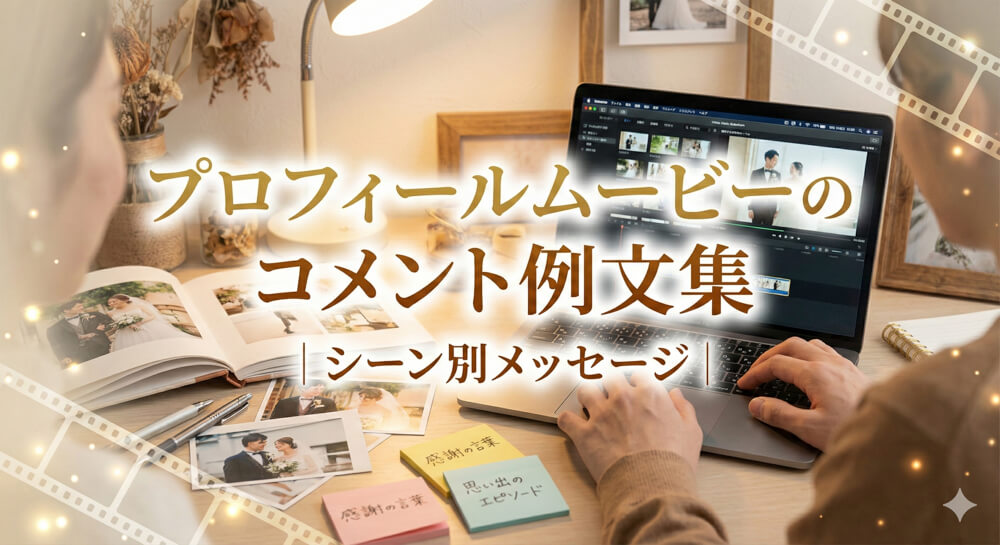 プロフィールムービーのコメント例文集｜シーン別メッセージ